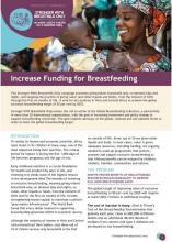 Increase Funding for Breastfeeding