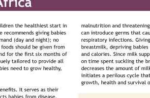 A Call to Protect, Promote and Support Exclusive Breastfeeding in West and Central Africa